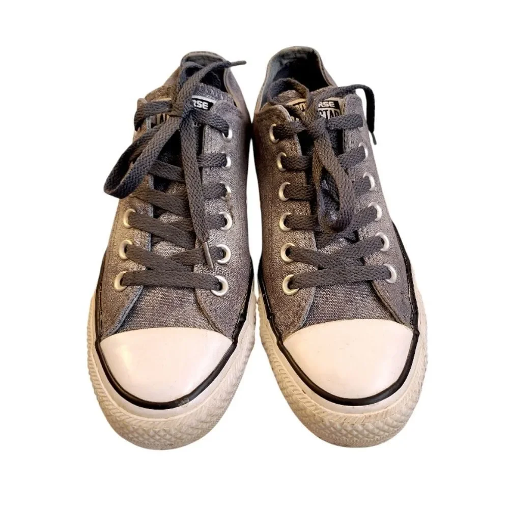 Converse Faded Black Grey Low Canvas‎ Sneakers Women's Size 7